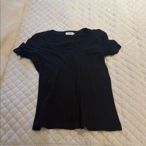 Frame Denim Black Short Sleeve Tee